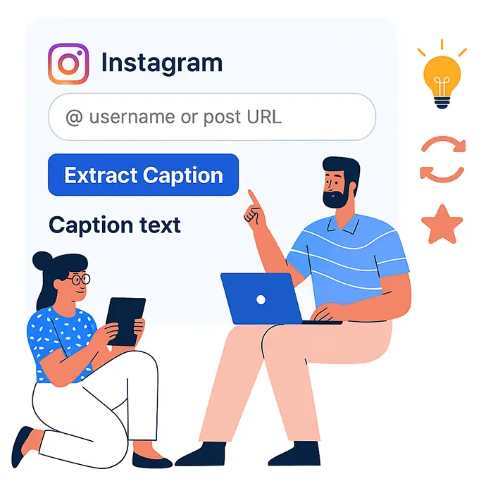 Instagram Copy caption Tool