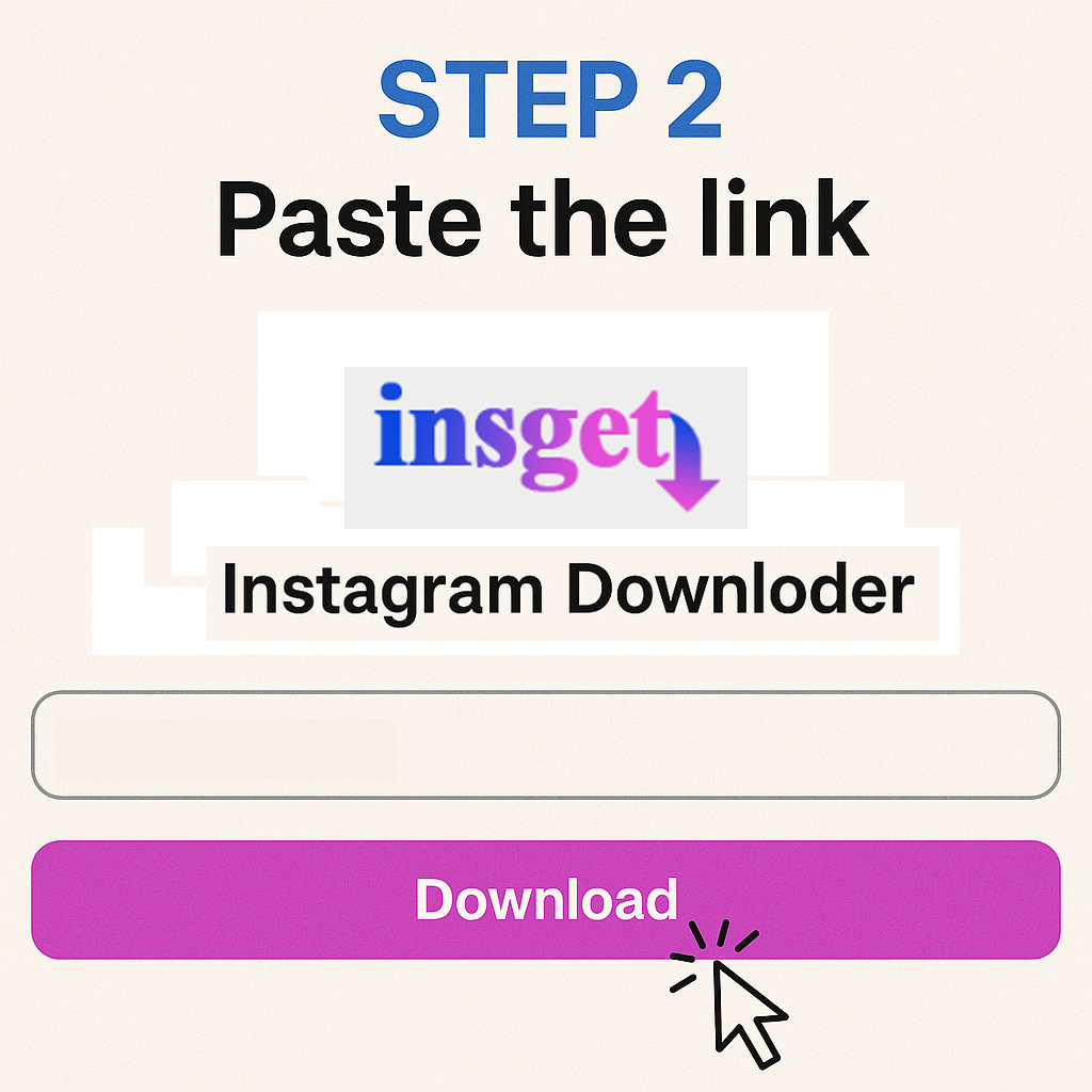 past the link to Instagram reels downloader