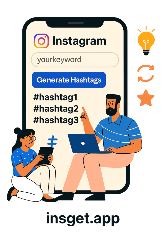 how use Instagram Hashtag Generator clip art