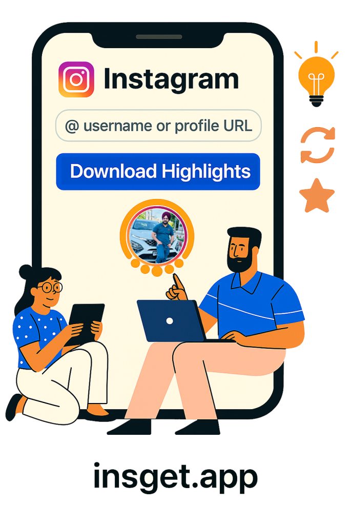 Instagram Highlights Downloader clipart1