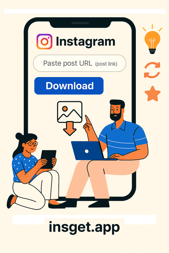 how work Instagram photo Downloader clip art
